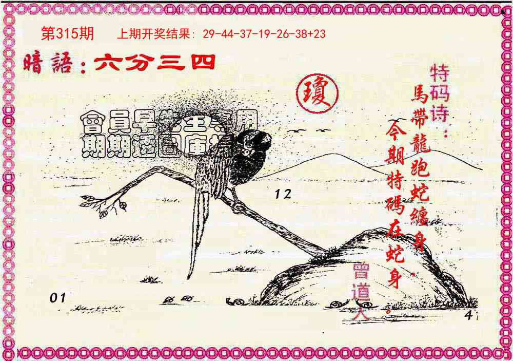 315期新暗语报[图]