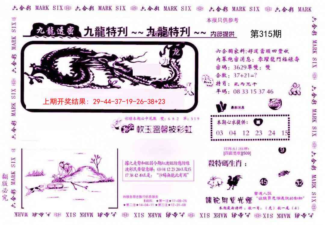 315期九龙特新刊[图]