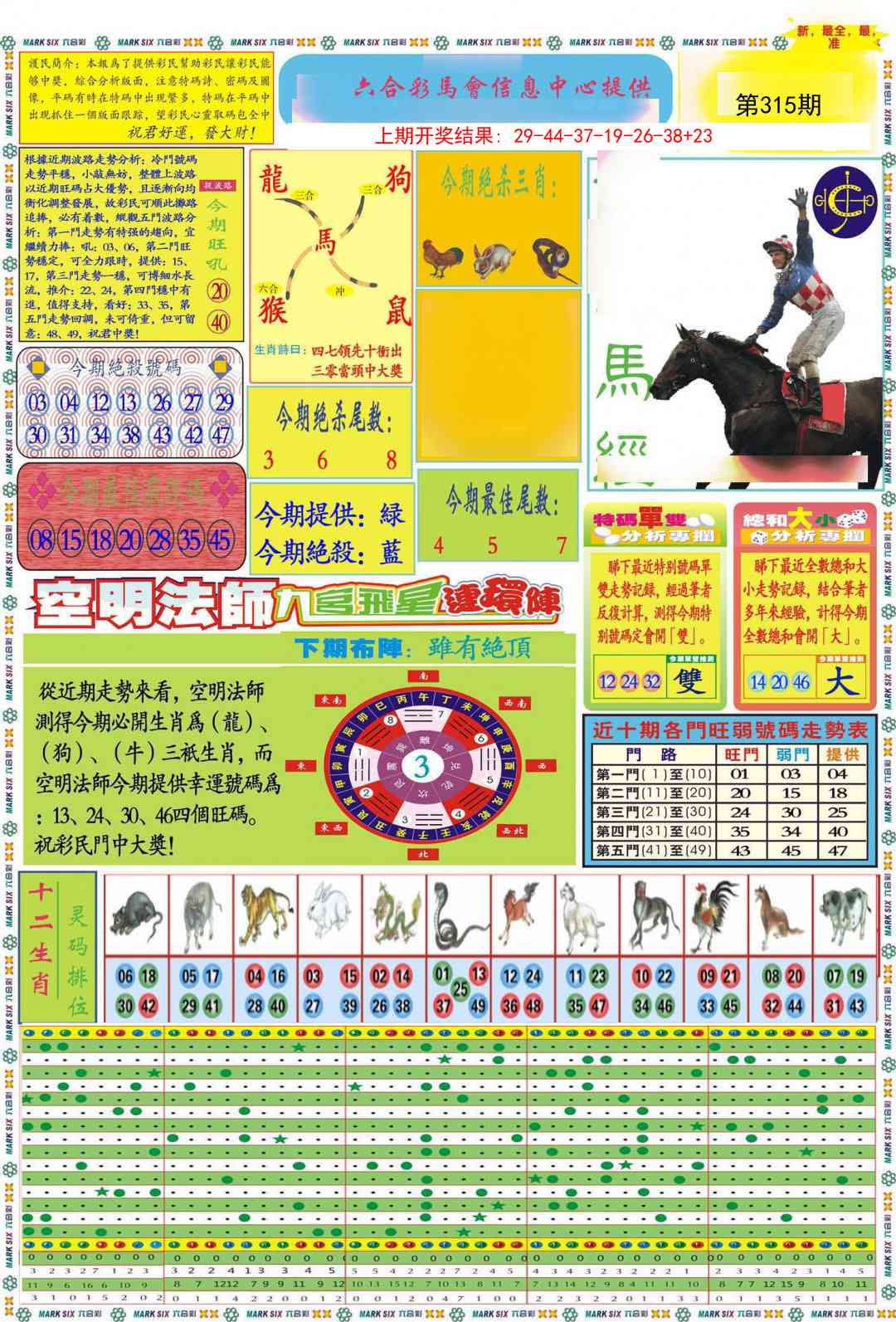 315期九龍马经A(推荐)[图]