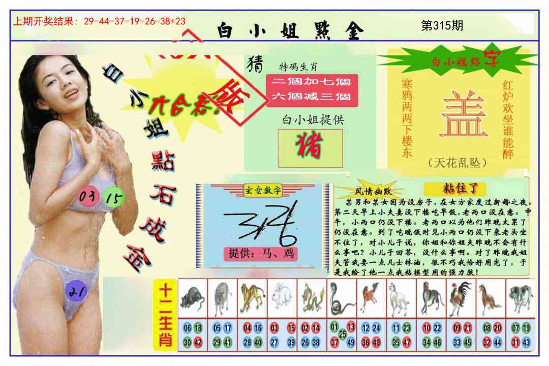 315期白小姐点金[图]