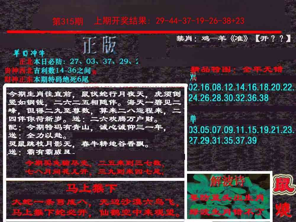 315期新港内幕[图]